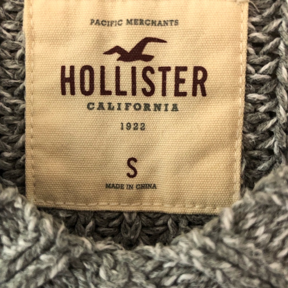 ❗️SOLD❗️Cropped Cotton Knit Sweater HOLLISTER - Picture 4 of 8
